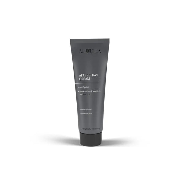 Aurodhea CR10B Aftershave Balsam – 75 ml, Anti-Aging Pflege mit Menthol, Aloe Vera & Vitamin E für sensible Männerhaut