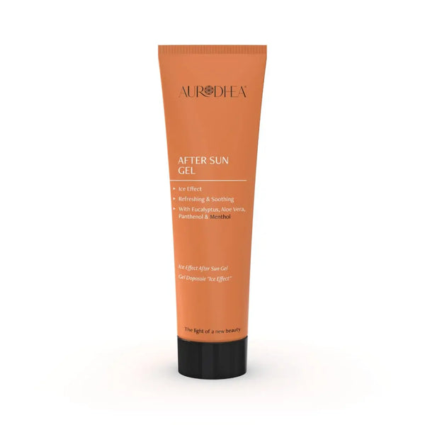 Aurodhea SOL05B After Sun Gel – 150 ml, kühlendes Gel mit Aloe Vera, Panthenol & Menthol zur Beruhigung sonnengestresster Haut
