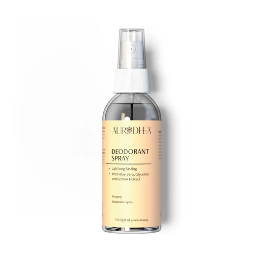 Aurodhea DEOS04B Deospray – 80 ml, 24h Schutz mit Aloe Vera & Zitronenextrakt, hautfreundlich & erfrischend