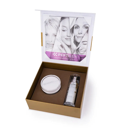 Peptilux LUXSET002 Night Set – Anti-Falten Nachtpflege-Set mit Serum & Creme für die Abendroutine