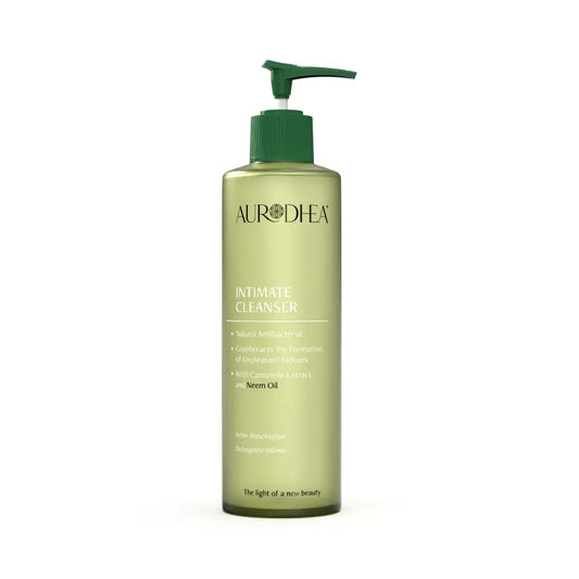 Aurodhea NM08B Intim-Waschlotion mit Neemöl – 260 ml, antibakteriell & beruhigend mit Aloe Vera & Kamille