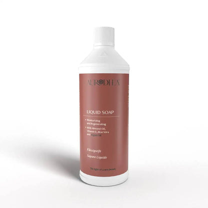 Aurodhea RSAR08B Nachfüllpack Flüssigseife mit Arganöl – 1000 ml Handpflege mit Mandelöl & Aloe Vera