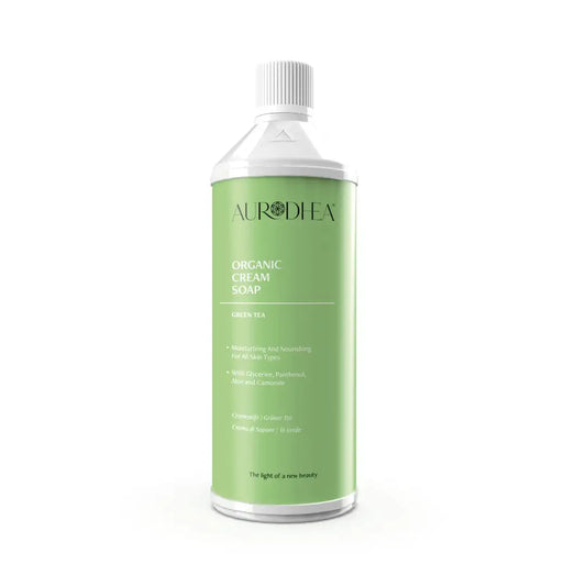 Aurodhea RSP02B Nachfüllpack Cremeseife Grüner Tee – 1000 ml sanfte Handseife mit Aloe Vera & Panthenol