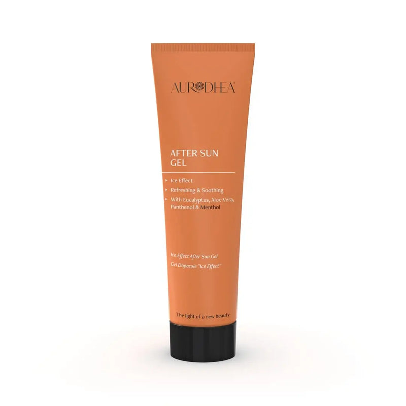 Aurodhea SOL05B After Sun Gel – 150 ml, kühlendes Gel mit Aloe Vera, Panthenol & Menthol zur Beruhigung sonnengestresster Haut