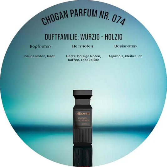 Chogan Parfum Olfazeta 074 – Würzig-holziger Luxury Herrenduft mit Tabak & Oud, 50 ml Flakon