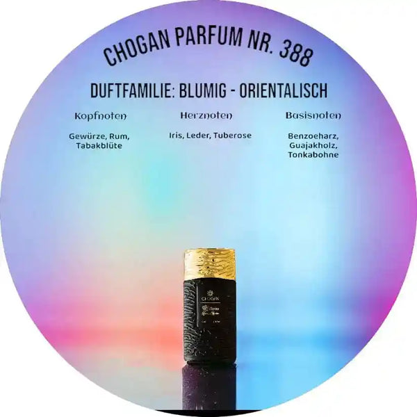 Chogan Parfum Olfazeta 088 – Midnight Man, 35 ml Flakon, eleganter Duft mit Leder, Tonkabohne & Benzoeharz