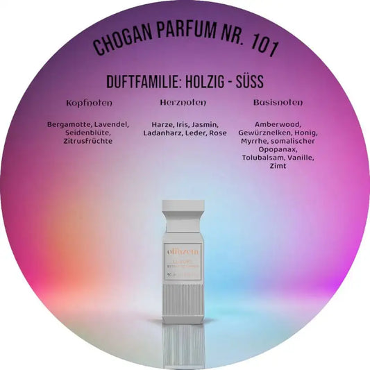 Chogan Parfum Olfazeta 101 – Holzig-süßer Luxus-Unisexduft, 50 ml Flakon