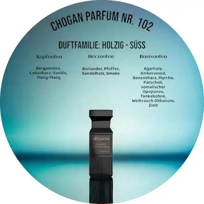 Chogan Parfum Olfazeta 102 – Holzig-süßer Luxusduft mit Amber & Vanille, 50 ml Flakon