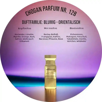 Choganparfum Olfazeta 128 – 50 ml orientalisch-blumiger Unisexduft mit Rum, Rose & Vanille