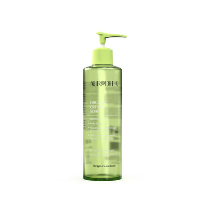 Aurodhea Cremeseife Grüner Apfel – Sanfte Handseife mit Aloe Vera & Kamille, 250 ml Pumpspender